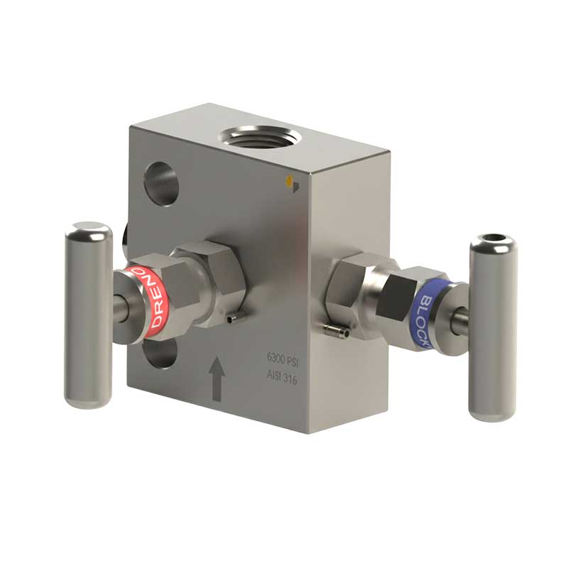 Produto Válvula-Manifold-2-Vias-Modelo-L Apresentado em Válvula Manifold 2 Vias