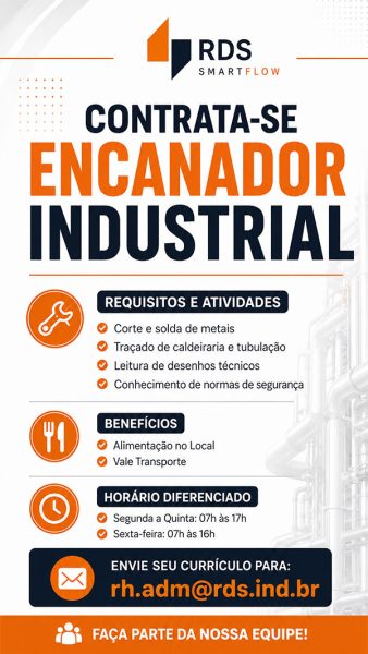 Vaga-Encanador-Industrial-Smartflow em Conteúdo Sobre Vaga Encanador